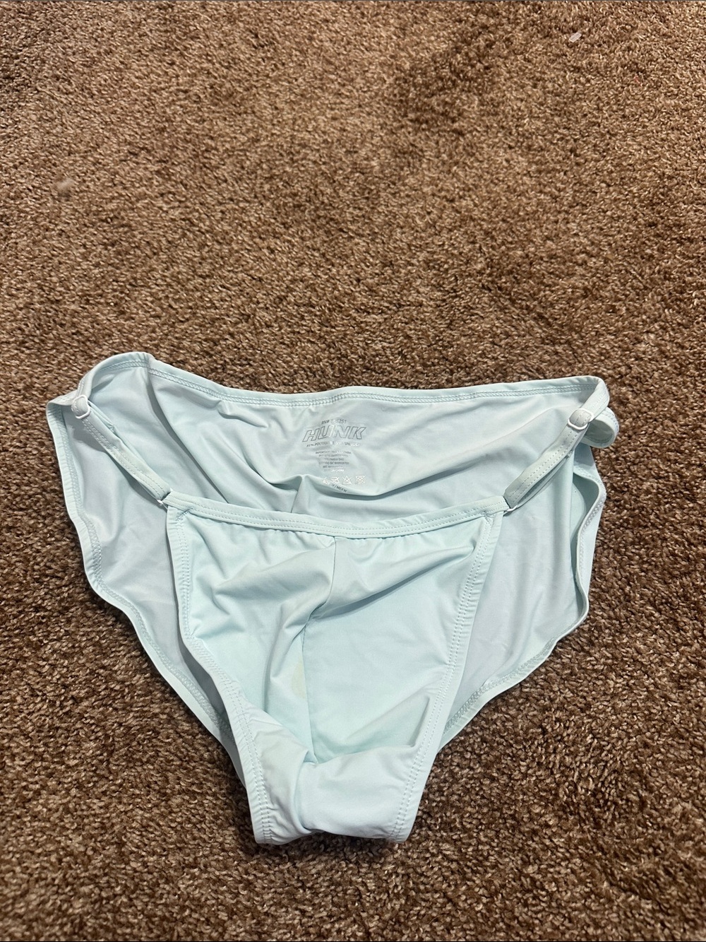 HUNK Menswear Light Blue Men's Strap Brief M